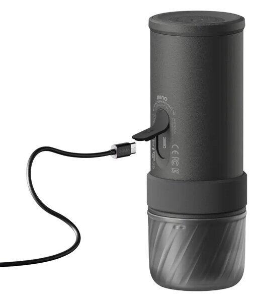 Преносима кафемашина Outin Mino Space Grey, 22 бара, 2 в 1, черна