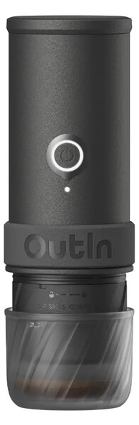 Преносима кафемашина Outin Mino Space Grey, 22 бара, 2 в 1, черна