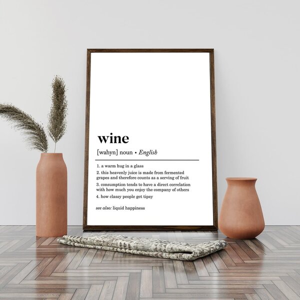 Плакат 50x70 cm Wine - Wallity