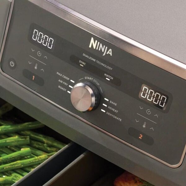 Фритюрник с горещ въздух Ninja DZ400EU, Аіr Frуеr, 2470W, 9.5L, черен