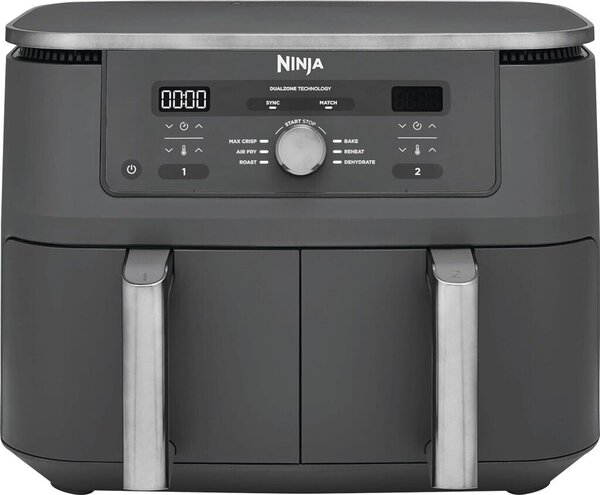 Фритюрник с горещ въздух Ninja DZ400EU, Аіr Frуеr, 2470W, 9.5L, черен