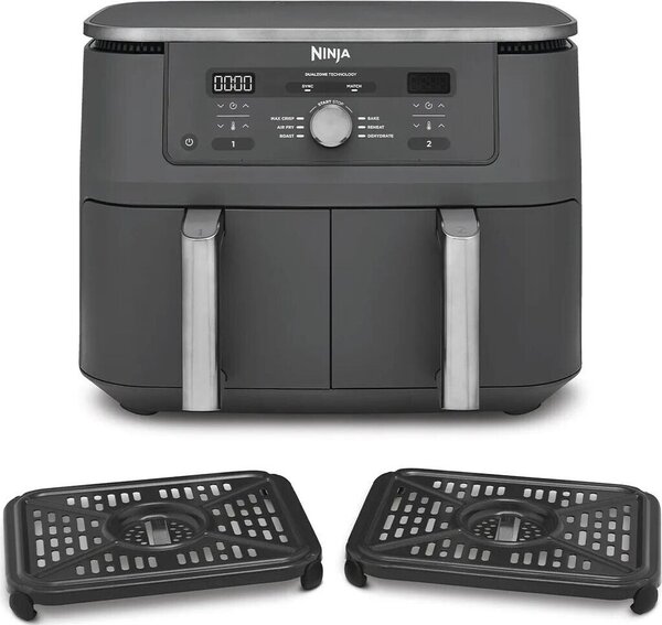 Фритюрник с горещ въздух Ninja DZ400EU, Аіr Frуеr, 2470W, 9.5L, черен