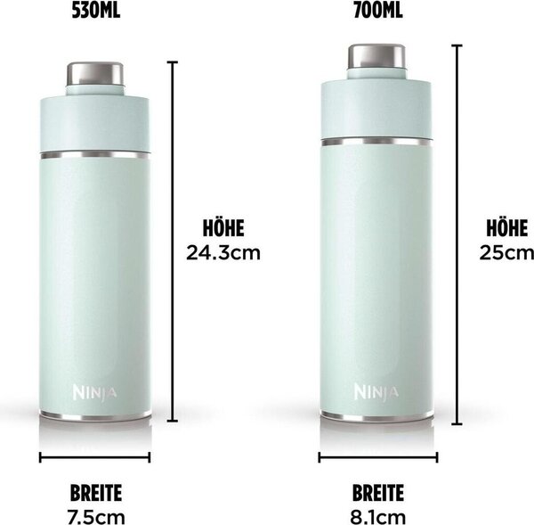 Термос Ninja Thirsti DW2401EUUKMT, 530ml, зелен