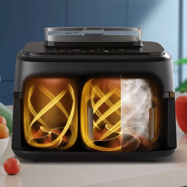 Фритюрник с горещ въздух Philips NA551/00, 9L, 2750W, черен