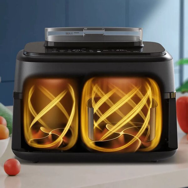Фритюрник с горещ въздух Philips NA551/00, 9L, 2750W, черен