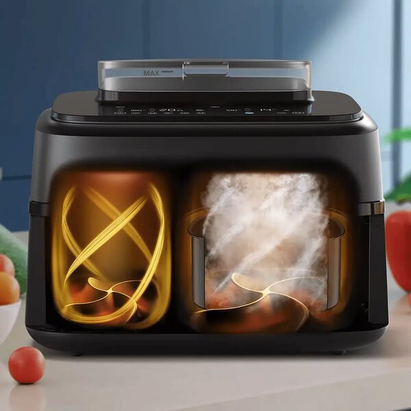 Фритюрник с горещ въздух Philips NA551/00, 9L, 2750W, черен