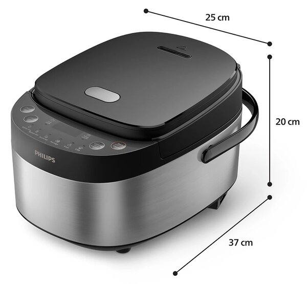 Уред за варене на ориз Philips HD3093/80, 549W, 8 програми