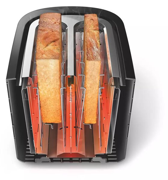 Тостер Philips HD2637/90, 950 W, черен