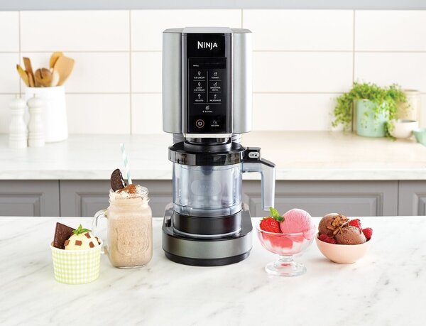 Машина за сладолед Ninja NC302EU Ice Cream Maker, 800W, сива