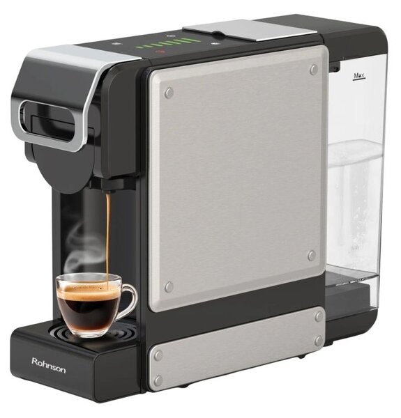 Кафемашина с капсули Rohnson R-98054, 19 бара, 1L, сива