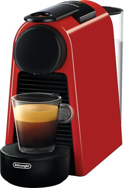 Кафемашина с капсули DeLonghi Nespresso Essenza Mini EN85.R, червена