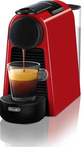 Кафемашина с капсули DeLonghi Nespresso Essenza Mini EN85.R, червена