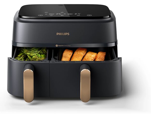 Фритюрник с горещ въздух Philips NA352/00 Еър фрайър, черен