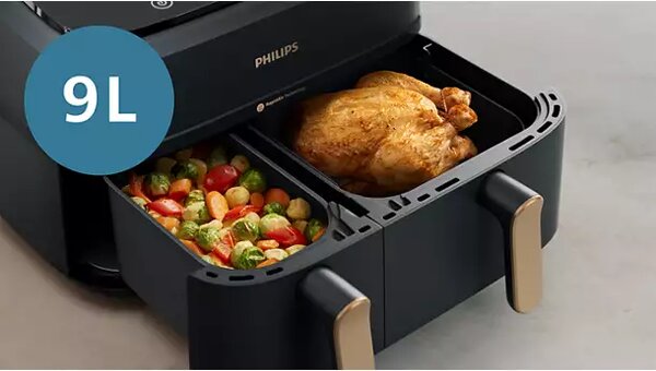 Фритюрник с горещ въздух Philips NA352/00 Еър фрайър, черен