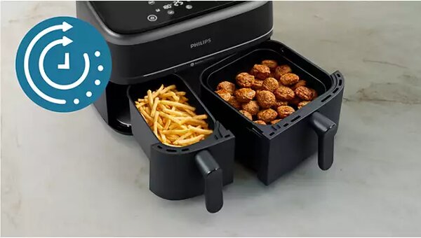 Фритюрник с горещ въздух Philips NA352/00 Еър фрайър, черен