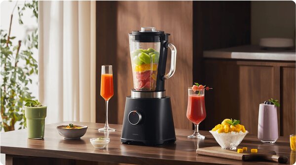 Блендер Xiaomi Blender, 600W, 1.75 литра, черен – BHR8936EU