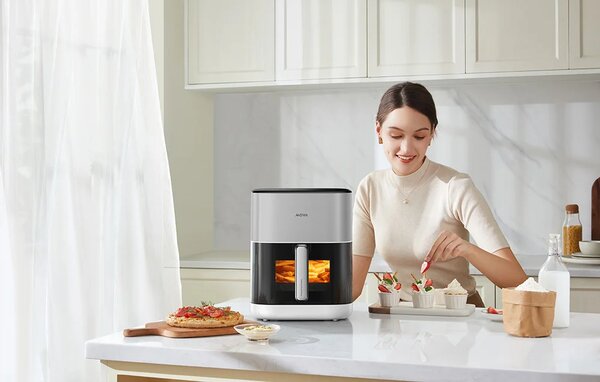 Фритюрник с горещ въздух Dreame Mova FD10 Pro, 5.5 L, сив