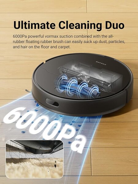 Прахосмукачка робот Dreame D9 Max Gen 2 Robot Vacuum Cleaner, черна