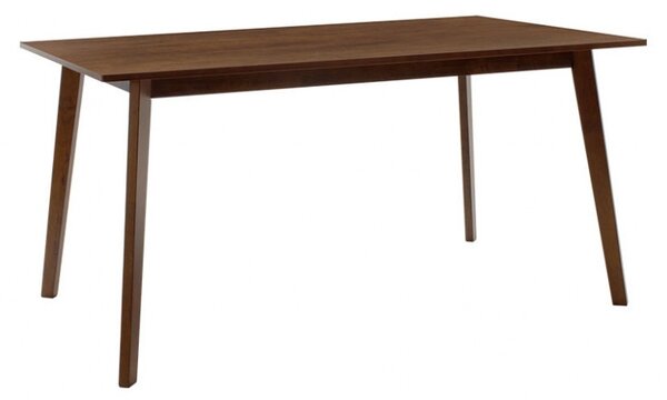 Комплект маса и столове Benson-Toto 7 части тъмен орех - бежов 150x90x75 см