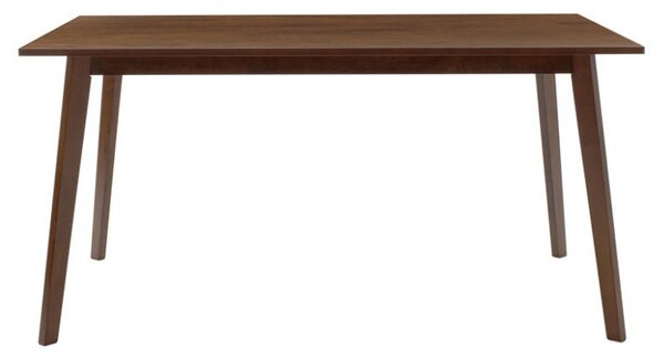 Комплект маса и столове Benson-Toto 7 части тъмен орех - бежов 150x90x75 см