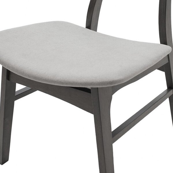 Комплект маса и столове Benson-Orlean 5 части сив рустик 120x75x75 см