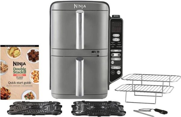 Фритюрник с горещ въздух Ninja SL451EU, 9.5 L, сив
