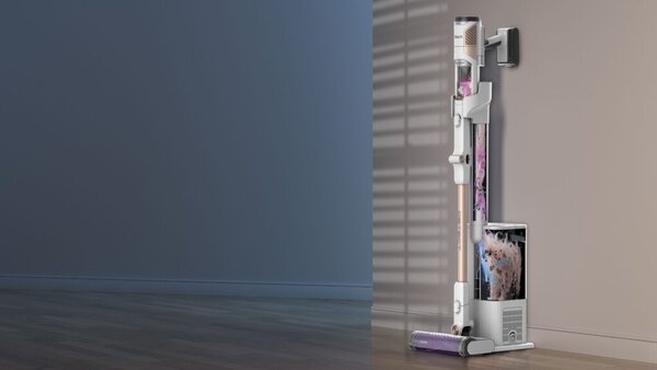 Вертикална прахосмукачка Shark IW3612EU Detect Pro, 240W, бяла
