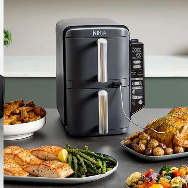 Фритюрник с горещ въздух Ninja SL451EU, 9.5 L, сив