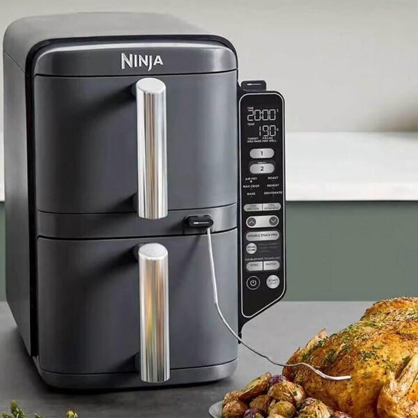 Фритюрник с горещ въздух Ninja SL451EU, 9.5 L, сив