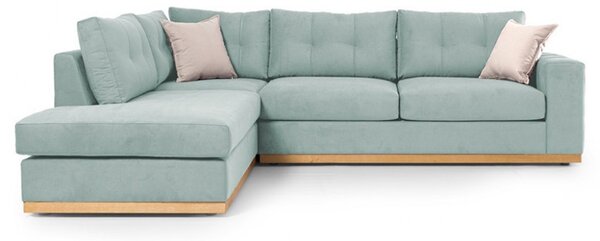 Ъглов диван десен Бостън Сиел - Крем - Натурален 280x225x95 см
