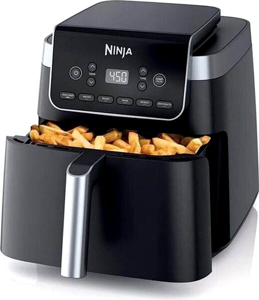 Фритюрник с горещ въздух Ninja AF180EU, 6.2 L, черен