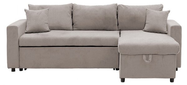 Ъглов диван Лилиан бежов 225x148x81 см