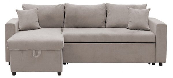Ъглов диван Лилиан бежов 225x148x81 см