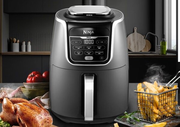 Фритюрник с горещ въздух Ninja AF160, 1750 W, черен