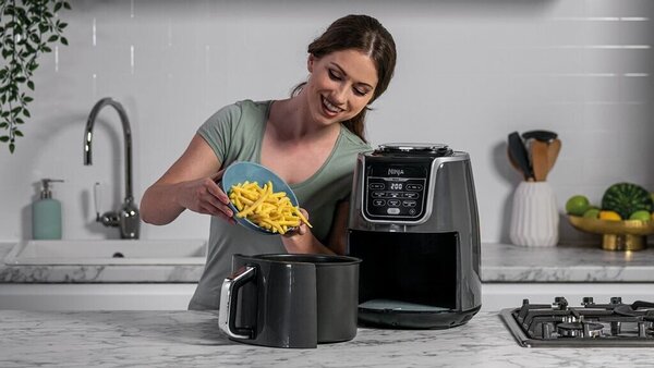 Фритюрник с горещ въздух Ninja AF160, 1750 W, черен