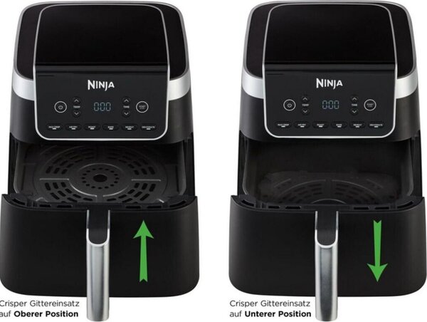 Фритюрник с горещ въздух Ninja AF180EU, 6.2 L, черен