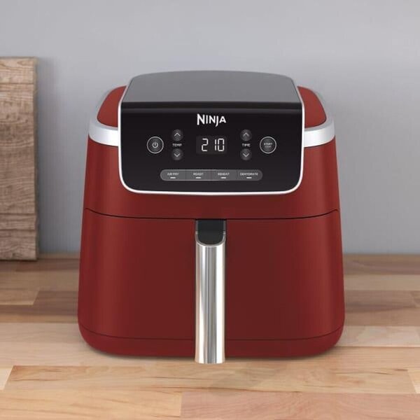Фритюрник с горещ въздух Ninja AF140EUCM, 1750W, 4.7 L, червен
