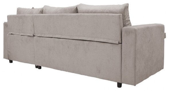 Ъглов диван Лилиан бежов 225x148x81 см
