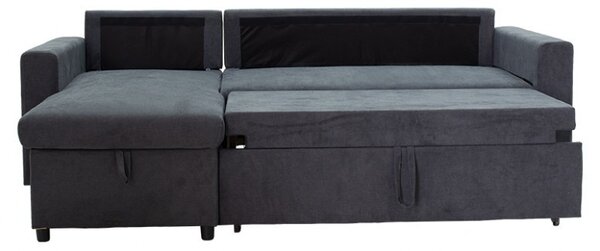 Ъглов диван Лилиан антрацит 225x148x81 см