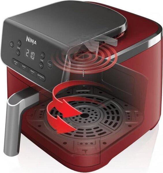 Фритюрник с горещ въздух Ninja AF140EUCM, 1750W, 4.7 L, червен