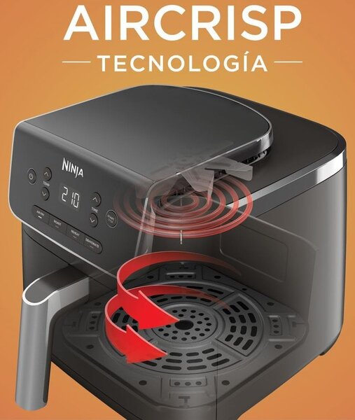 Фритюрник с горещ въздух Ninja AF140EU, 1750W, 4.7 L, черен