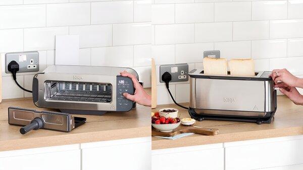 Тостер Ninja Foodi ST202EU 3 в 1, 2400W, сребрист