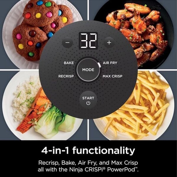 Фритюрник с горещ въздух Ninja Crispi 4 в 1 Air Fryer FN101EUST