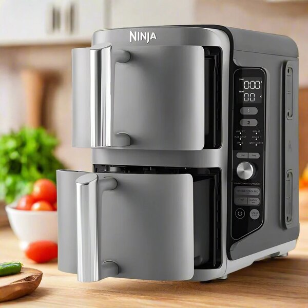 Фритюрник с горещ въздух Ninja SL400EU, Еър фрайър, 9.5L, сив