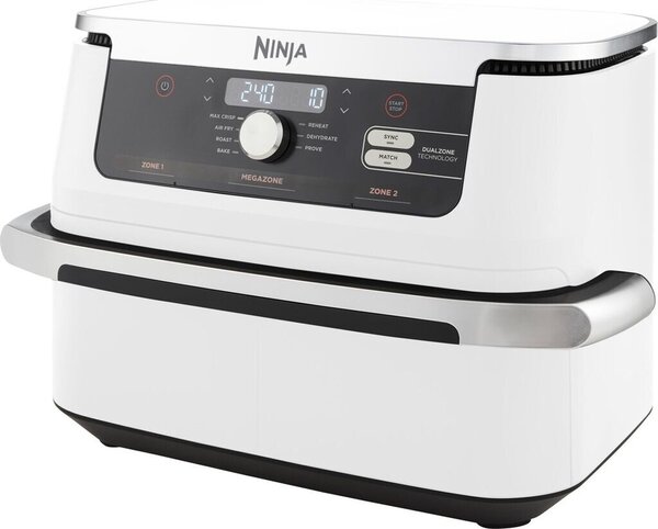 Фритюрник с горещ въздух Ninja AF500EU, 10.4 L, бял