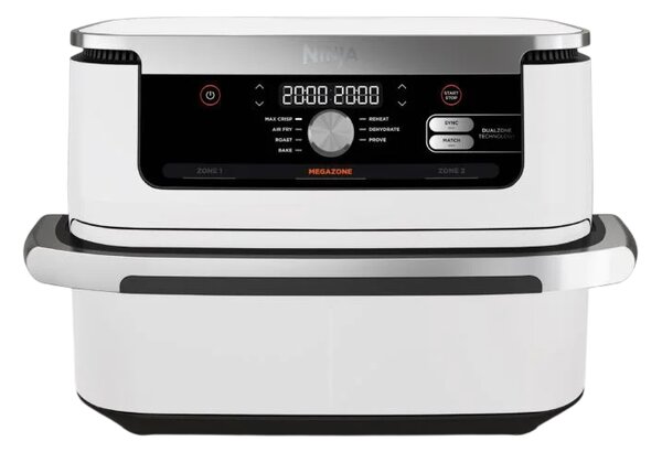 Фритюрник с горещ въздух Ninja AF500EU, 10.4 L, бял