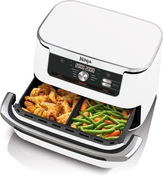 Фритюрник с горещ въздух Ninja AF500EU, 10.4 L, бял