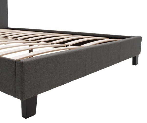 Двойно легло 150x200 см Nevil 3134 Тъмен сив