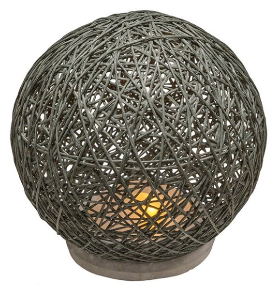Нощна лампа Ball, антрацит, LED, батерия, 18.5x18 см