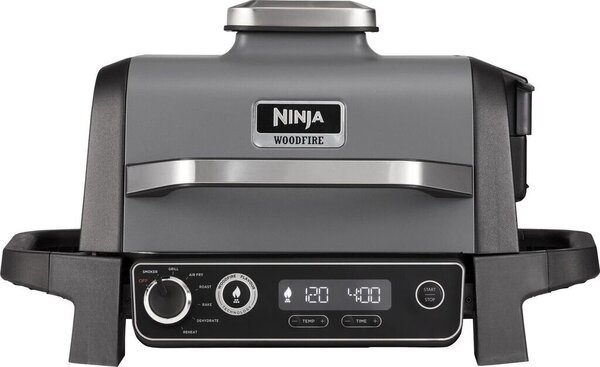 Електрическа скара Ninja OG701EU Woodfire, 2400W, сива